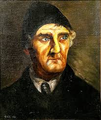 Sister Ambrosia Angeli captured a snapshot of a bygone age when she painted  the face of this village blacksmith in 1911. Sister Ambrosia was one of the  sisters in our congregation's earliest