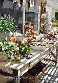 Rustic buffet table food display ideas. Garden Party Food Table Http Summer Party 114 Blogspot Com Garden Party Recipes Dinner Party Buffet Party Food Buffet
