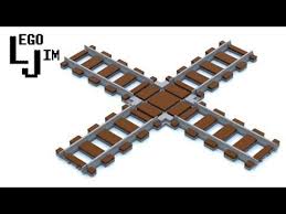 Lego 2 Track Railroad Crossing Tutorial How To Build A 2 Track Railroad Crossing Youtube