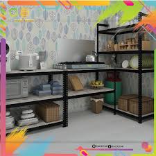 Rak dapur modern solusi tempat penyimpanan vertikal di ruangan dapur anda. Ready Stock Tabletop Rack Rak Dapur Gas Shopee Singapore