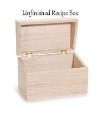 Unfinished Wood Recipe Box Diy Project Unfinished Wood Boxes Recipe Box Diy Recipe Box Wooden