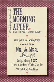 Morning After Wedding Brunch Invitation Wedding Brunch Invitations Brunch Wedding Post Wedding Brunch Invitations