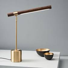 Linear Wood Led Usb Table Lamp In 2020 Table Lamp Wood Lamp Led Table Lamp