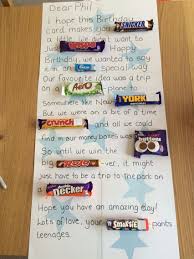Birthday Card Ideas For Best Friend Kids Chocolate Birthday Card Homemade Birthday Gifts Birthday Presents For Dad Candy Cards