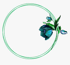 Frame Flower Flowers Blue Green اطار ورد ازرق اطار ورد ازرق Hd Png Download Transparent Png Image Pngitem