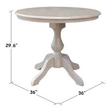 Welcome to floor coverings international — a premier flooring, tile and carpet store serving homes and businesses near greensboro, nc. International Concepts 36 Round Top Pedestal Dining Table In Natural K09 36rt 11b