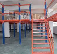 Medium Duty Attic Floor Storage Rack /Steel Storage Mezzanine Floor  Rack/Pallet Rack