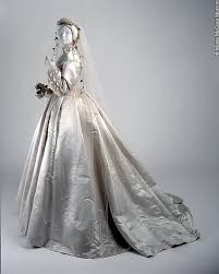 Victorian Wedding Dress A Victorian Wedding Dress Circa 1866 From Mccord Museum Victorian Wedding Dress Antique Wedding Dresses Wedding Dresses Vintage