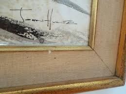 Lot 190: "Baroque Deerway" Framed Watercolor by John Hulse