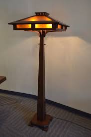 Stately designer modern floor lamp mica shade uttermost 28584. Mission Style Prairie Craftsman Oak And Mica Floor Lamp Etsy