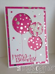 Birthday cards which are homemade are easy to make and its also fun. For My Niece Wrapping Paper Used As Dsp So Card Would Match Present Homemade Birthday Cards Cards Handmade Handmade Birthday Cards