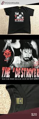 Filipino boxer manny pacquiao has risen from abject poverty as a young, aspiring fighter to being recognised as one of the greatest of all time. Vintage Manny Pacquiao Rap Style Boxing T Shirt Boxing T Shirts T Shirt Fashion Box