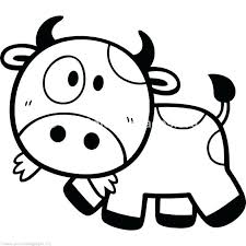 Print this coloring page and give this illustration some wonderful colors. Cute Cow Coloring Pages Pdf Coloringfolder Com Cow Coloring Pages Cartoon Coloring Pages Easy Cartoon Drawings