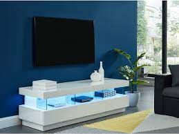 Hela jakob 90/142x60cm oldwood braun. Tv Mobel Hochglanz Led Fabio Weiss Kaufland De