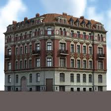Apartment House 145 Low Poly 3d Model Old Building 3d Building Models Building