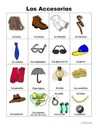 Refresh your look with hats, scarves, belts and more from accessorize global. Spanish Clothing And Accessories Picture Notes Set By Spanish Resource Shop