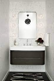 In a bathroom, it's best to limit their use to the walls; New This Week 5 Bold Wallcovering Ideas For Powder Rooms