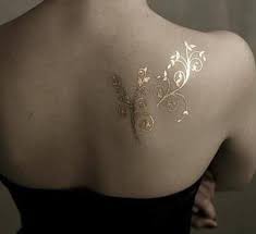 Gold and silver tattoo ink don't exist, because the optical properties of gold or silver wouldn't work in the. Gold Tattoos Real Google Search Gold Tattoo Ink Ink Tattoo Tattoos