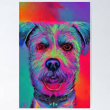 Border Terrier Artwork Posters for Sale