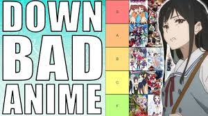 DOWN BAD Anime Tier List - YouTube