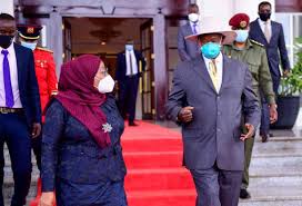 Like her mother, wanu hafidh ameir is. Tanzania S Samia Suluhu Makes First Trip As President Visits Uganda Photos The Standard