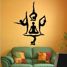 What A Great Way To Bring Yoga Into My Room Decor Yoga Studio Decor Wall Stickers Yoga Yoga Room