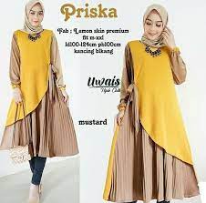 Ukuran gamis ini fit to l dengan lingkar dada 100 cm . Baju Warna Kuning Lemon Cocok Dengan Jilbab Warna Apa Baju Pesta Dan Kondangan Modern