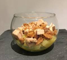 Pommes Foie Gras Et Crumble De Pain D Epices Gourmandiz Be