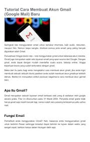 Banyak cara untuk meminta pertolongan kepada allah, salah satunya dengan istighosah.istighosah sebenarnya sama dengan berdoa, tetapi yang diminta bukan hal yang biasa. Langkah Cara Membuat Akun Gmail Pages 1 5 Flip Pdf Download Fliphtml5
