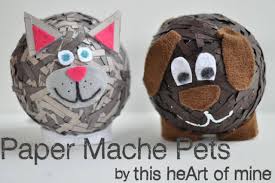 It is advisable to prepare everything before starting. Paper Mache Pets This Heart Of Mine