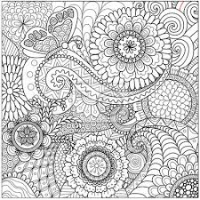 Bild Hand Gezeichneten Zentangle Floral Background Zum Ausmalen
