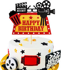 For all of you that can afford to have a home cinema, here are some marvelous and authentic decor ideas. Buy Keaziu 1 Pack Movie Cinema Cake Topper Cinema Sign Happy Birthday Cake Decorations For Theater Video Recorder Hollywood Roll Family Film Themed Kids Boy Girl Birthday Party Supplies Online In Turkey