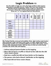 Logic Problem 5 Worksheet Education Com Math Logic Puzzles Logic Problems Logic Math