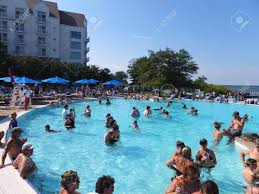 The sunniest spot on the internet. Poolside Fun At The Hyatt Regency Chesapeake Bay Resort In Cambridge Stock Photo Picture And Royalty Free Image Image 48943555