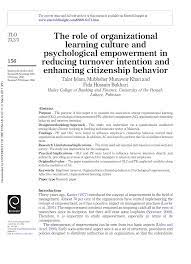 Banyak pertanyaan mengenai 607 meaning in text karena kode bahasa gaul yang sangat banyak di gunakan oleh kaum milenial. Pdf The Role Of Organizational Learning Culture And Psychological Empowerment In Reducing Turnover Intention And Enhancing Citizenship Behavior