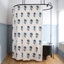Our furniture, home decor and accessories collections feature block print shower curtain in quality materials and classic styles. Indian Flower Shower Curtain In Indigo Les Indiennes