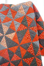 Make your own orange and gray herringbone quilt. Pin On Quilted