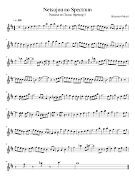 Ikimono gakari hotaru no hikari with lyrics. Netsujou No Spectrum Nanatsu No Taizai Opening 1 Sheet Music For Piano Solo Musescore Com