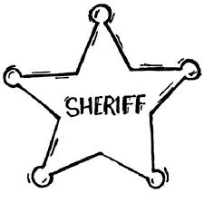 Show your kids a fun way to learn the abcs with alphabet printables they can color. Sheriff Badge Coloring Page Coloring Sky