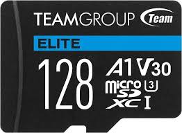 Team Group 128GB Elite microSDXC UHS-I U3, V30, A1, 4K UHD ...