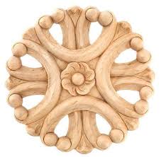 Bendable appliques and furniture molds by woodubend! Corbelplace Com Applique 3 1 2 Dia X 3 8 D Embossed Wood Kitchen Cabinet Appliques Oak Appliques Carved Wood Molding Large Appliques Decorative Wood Appliques For Furniture Wooden Flowers For Sale Corbel Place