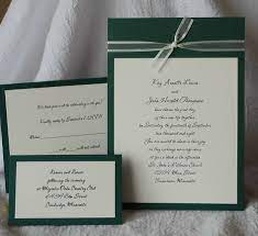 Simple Diy Green Wedding Invitations Hunter Green Wedding Wedding Invitations Diy