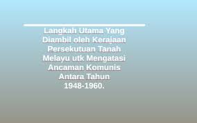 Ancaman terhadap proses intregasi nasional dibedakan ke dalam lima bidang, yaitu ideologi, politik, ekonomi, sosial dan budaya, pertahanan keamanan. Langkah Utama Yang Diambil Oleh Kerajaan Persekutuan Tanah M By Ct Fatimah Mj