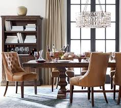 Hayes Tufted Dining Side Chair Burnished Leather Saddle Leather Dining Side Chairs Side Chairs Dining Leather Dining Room Chairs