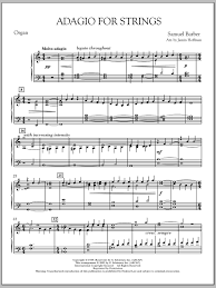 Adagio For Strings Organ Sheet Music To Download
