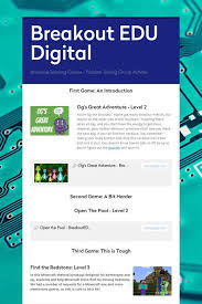 Breakout Edu Digital Breakout Edu Breakout Game Breakouts