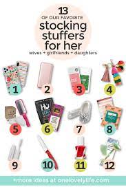 These stocking stuffer gift ideas are great for women of all ages, whether they love crafting, cooking, wellness, or something entirely unique. Stocking Stuffer Ideas For Him And Her One Lovely Life