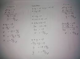 Metode gabungan adalah suatu metode yang digunakan untuk mencari himpunan penyelesaian spldv dengan cara menggabungkan dua metode sekaligus, yakni metode eliminasi dan metode subtitusi. Tentukan Penyelesaian Dari Spldv Berikut Dengan Metode Campuran Eliminasi Dan Subtitusi X Y Brainly Co Id