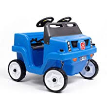 Comes with an oversized parent push handle. Amazon Com Step2 Side By Side Push Around Suv Two Seater Toddler Push Car Blue Toys Games