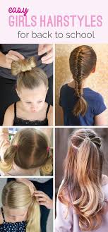 Easy Back To School Hairstyles Girls Hairstyles Easy Hair Styles Girl Hair Dos